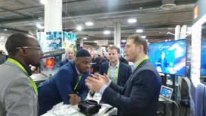 Hearimg out exhibitor. DG of NITDA, Dr. Isa Ali Ibrahim Pantami at the CES 2018