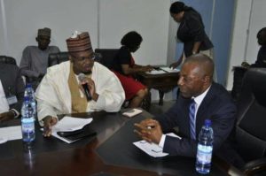 Dr. Isa Ali Ibrahim Pantami and Mr. Anthony Ayine