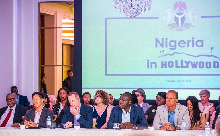 Osibanjo promotes Nigerian entertainment sector at Hollywood